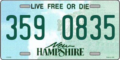 NH license plate 3590835
