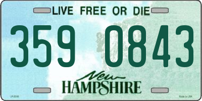 NH license plate 3590843