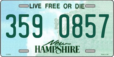 NH license plate 3590857