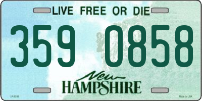 NH license plate 3590858