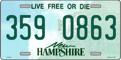 NH license plate 3590863