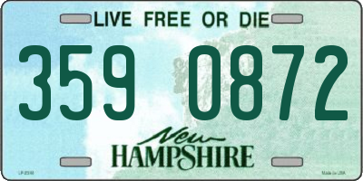 NH license plate 3590872