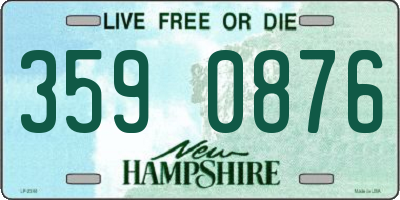 NH license plate 3590876