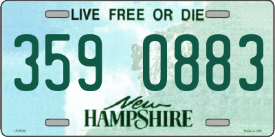 NH license plate 3590883