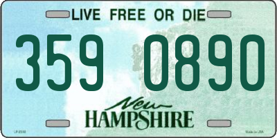 NH license plate 3590890