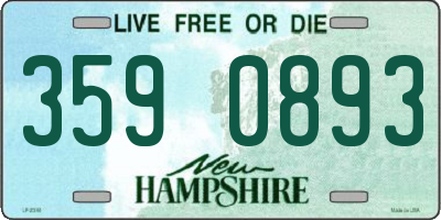 NH license plate 3590893