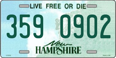 NH license plate 3590902