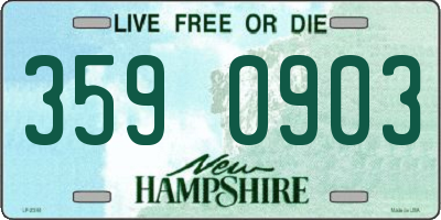NH license plate 3590903