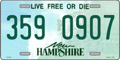 NH license plate 3590907