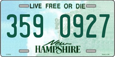 NH license plate 3590927