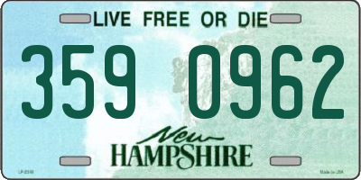 NH license plate 3590962