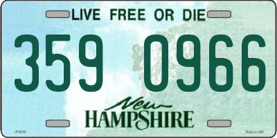 NH license plate 3590966
