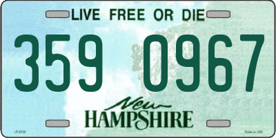 NH license plate 3590967