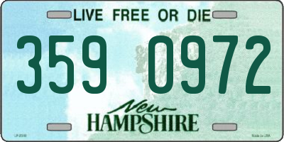 NH license plate 3590972