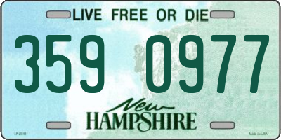 NH license plate 3590977