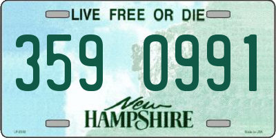 NH license plate 3590991