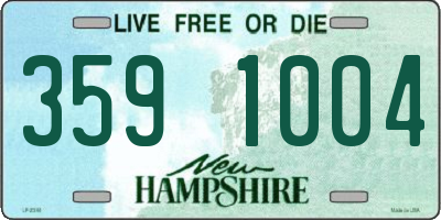 NH license plate 3591004