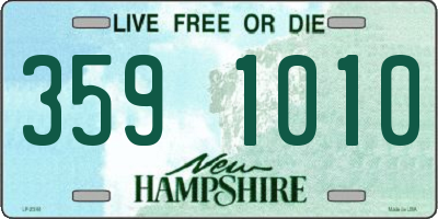 NH license plate 3591010