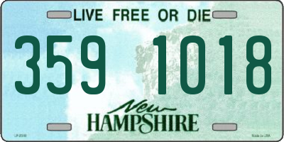 NH license plate 3591018