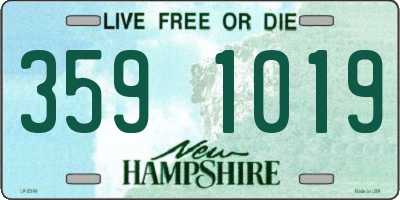 NH license plate 3591019