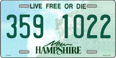 NH license plate 3591022