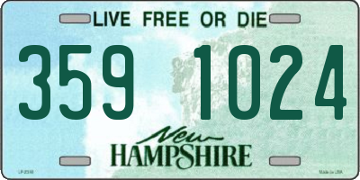 NH license plate 3591024