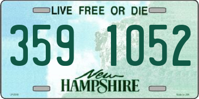 NH license plate 3591052
