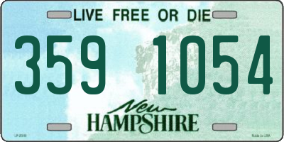 NH license plate 3591054