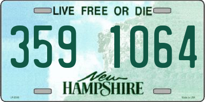 NH license plate 3591064