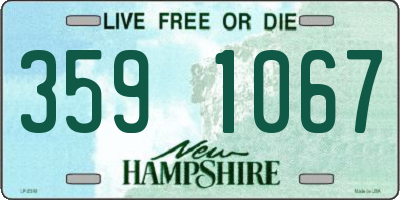 NH license plate 3591067
