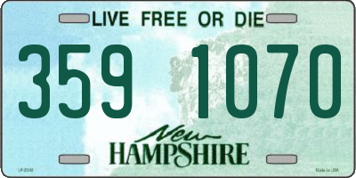NH license plate 3591070