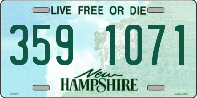 NH license plate 3591071