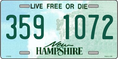 NH license plate 3591072