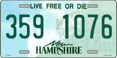 NH license plate 3591076