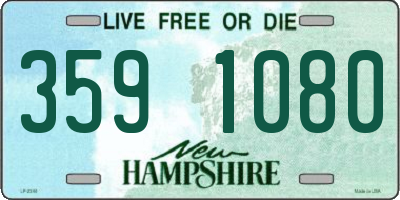 NH license plate 3591080