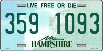 NH license plate 3591093