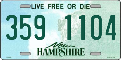 NH license plate 3591104