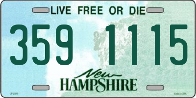 NH license plate 3591115