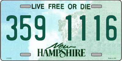 NH license plate 3591116