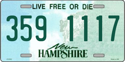 NH license plate 3591117
