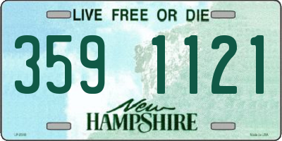 NH license plate 3591121