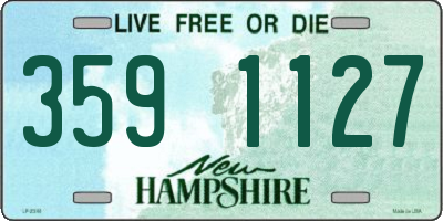 NH license plate 3591127