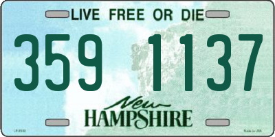 NH license plate 3591137