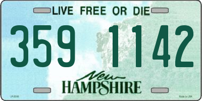 NH license plate 3591142