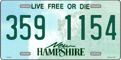 NH license plate 3591154