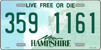 NH license plate 3591161