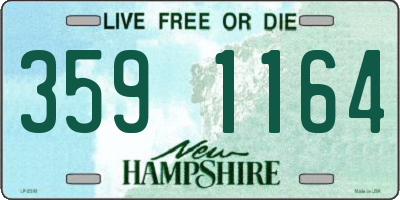 NH license plate 3591164