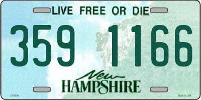 NH license plate 3591166