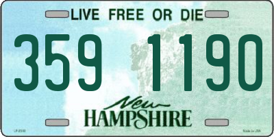 NH license plate 3591190