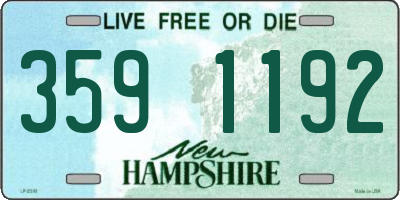 NH license plate 3591192